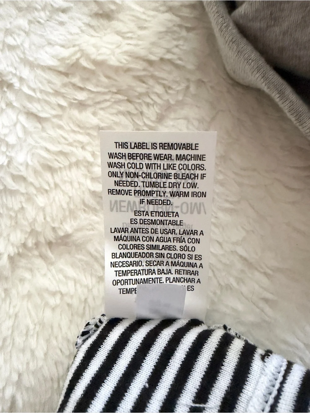 Cloud Island Baby Hats Set of 3 Black Gray Stripes Size Newborn